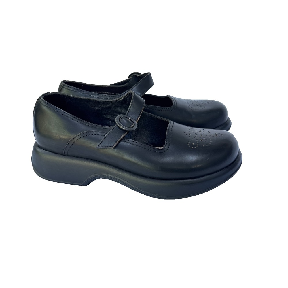 vintage 90's Dansko Mary Jane Women's US 10.5 Black Leather Comfort Shoes